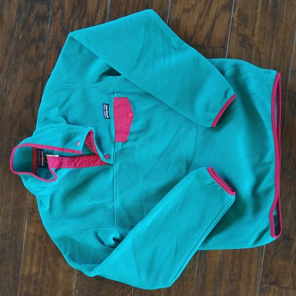 Patagonia synchilla teal snap re tool pullover - Picture 2 of 7